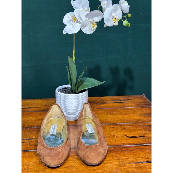 Vintage Andrea Carrano  suede flats size 7B - Picture 1 of 6